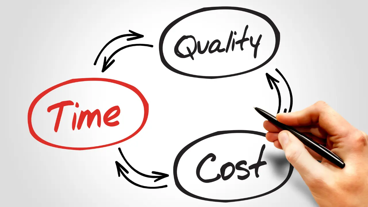 Calculator and documents showing testing costs