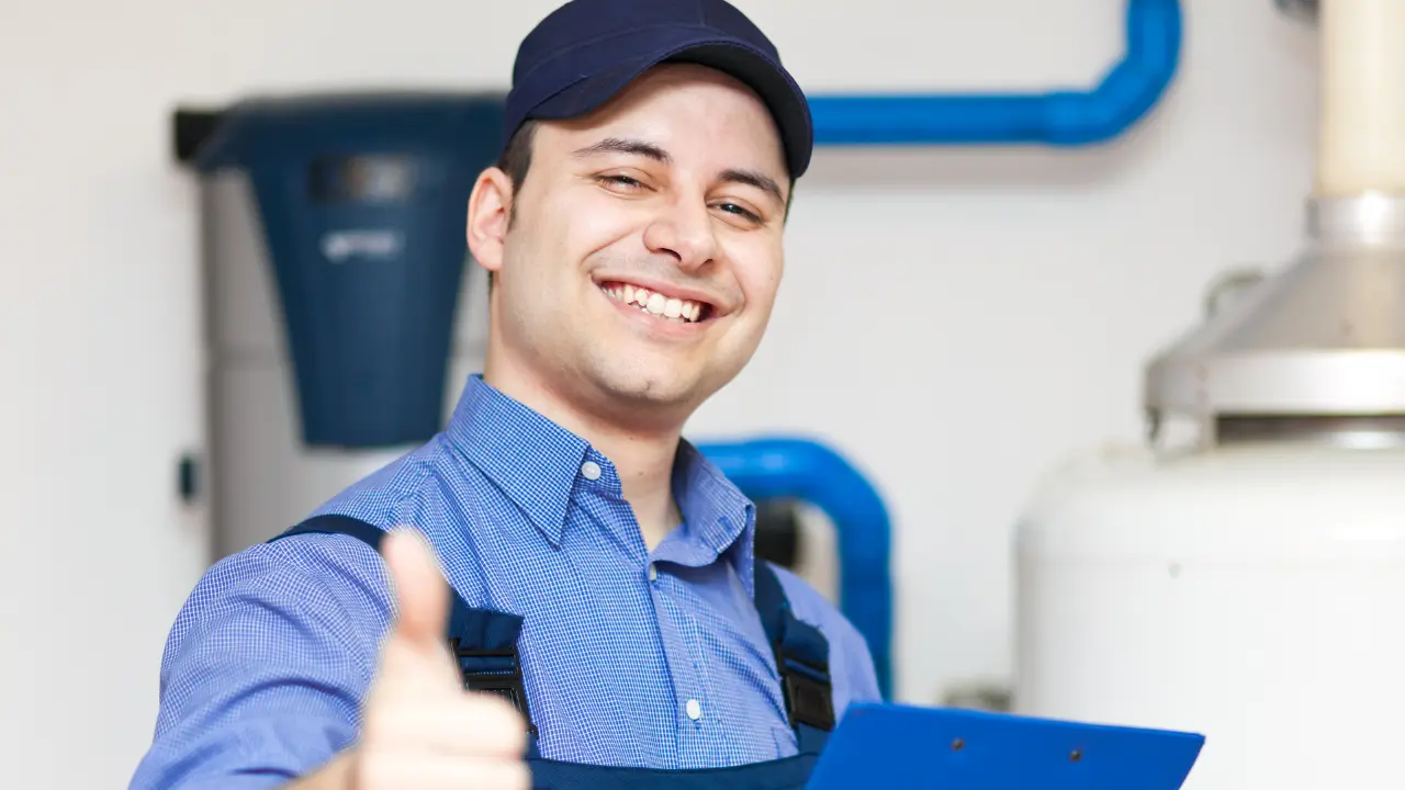 Customer reviewing water testing service details